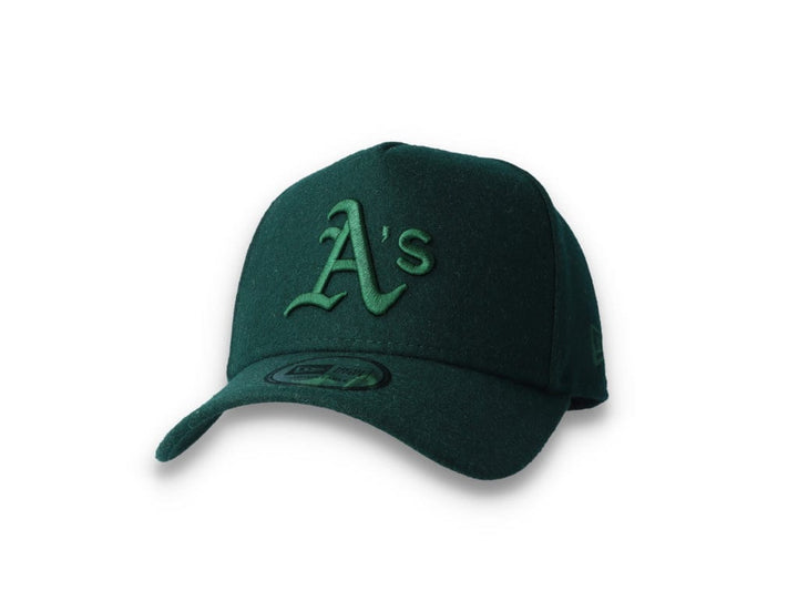 9FORTY A-Frame Melton Wool Oakland Athletics Dark Green - LOKK