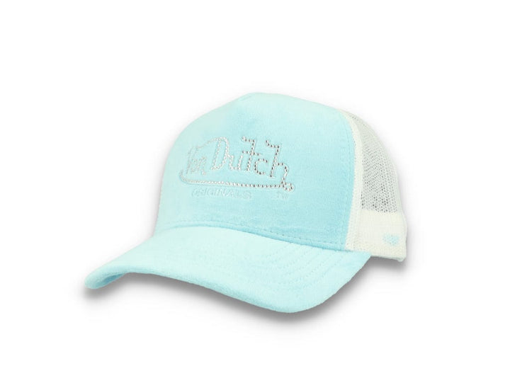 Von Dutch Trucker Cap Miami Velvet Light Blue/White - LOKK