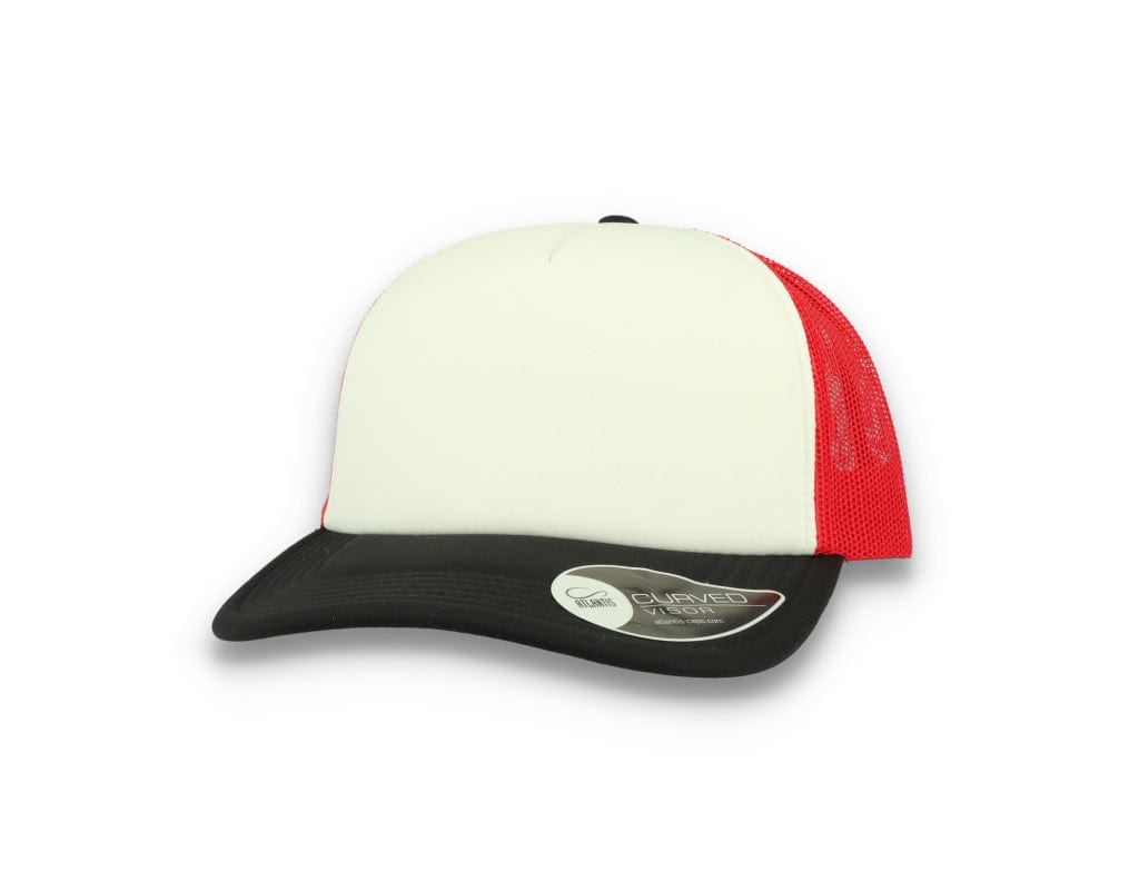 Trucker Cap White/Red/Black Atlantis Rapper Foam Atlantis