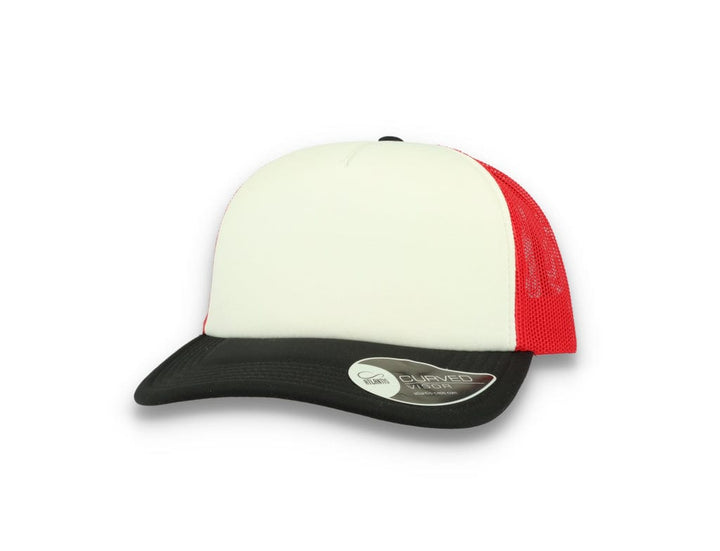 Trucker Cap White/Red/Black Atlantis Rapper Foam Atlantis