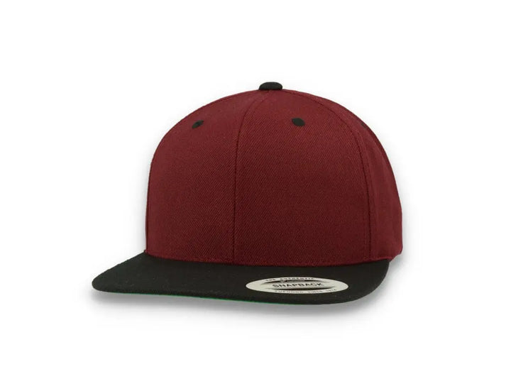 Yupoong Classic Snapback 6089MT Maroon/Black - LOKK