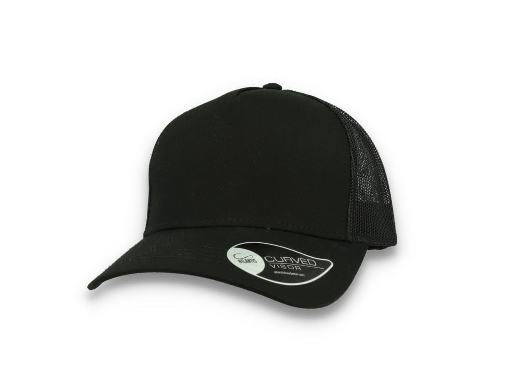 Trucker Cap Black/Black Atlantis Rapper Cotton - LOKK