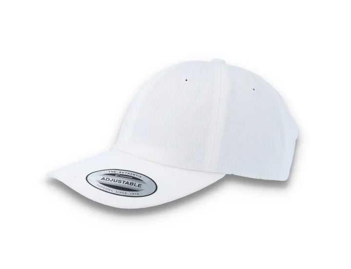 White Dad Cap Low Profile Cotton Twill - Yupoong 6245CM - LOKK