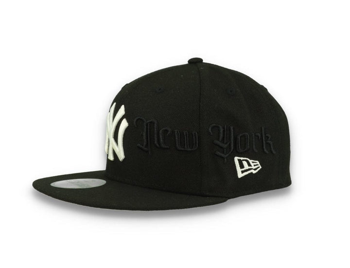 59FIFTY Script New York Yankees Black/White - LOKK