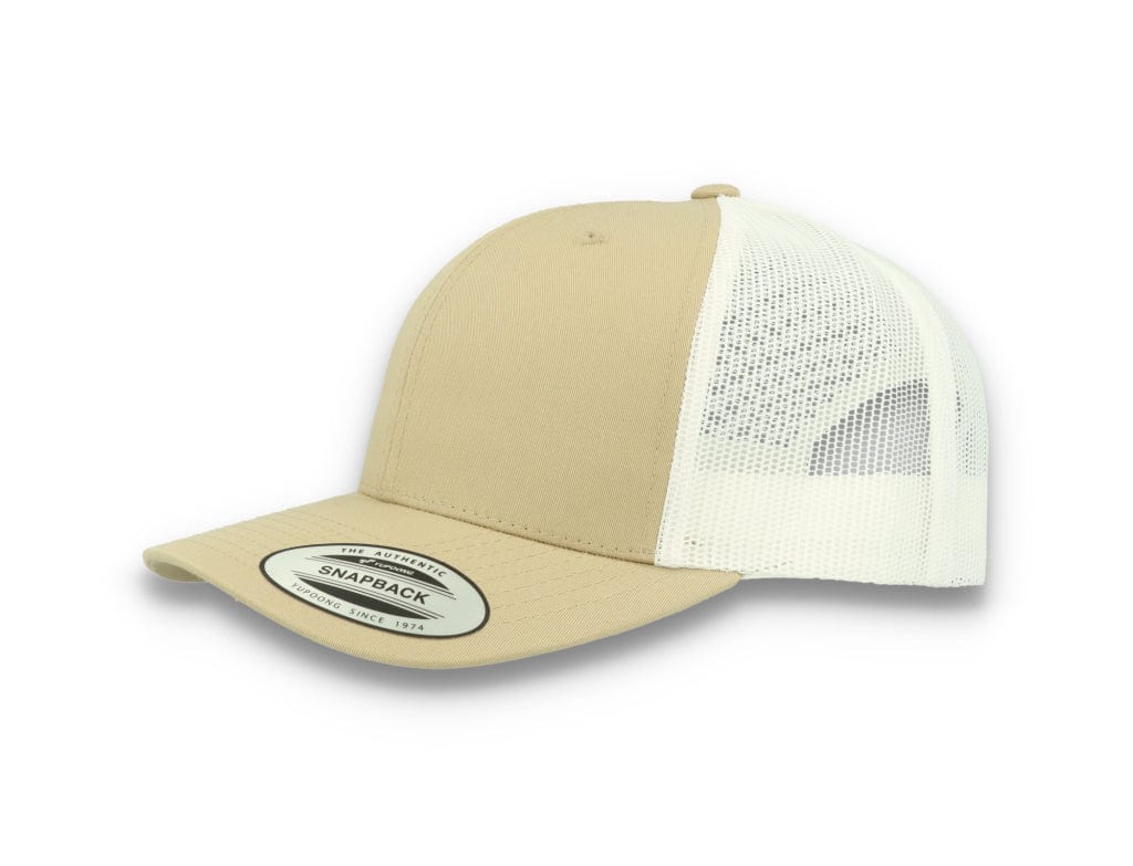 Flexfit 6606T Retro Trucker Khaki/White - LOKK
