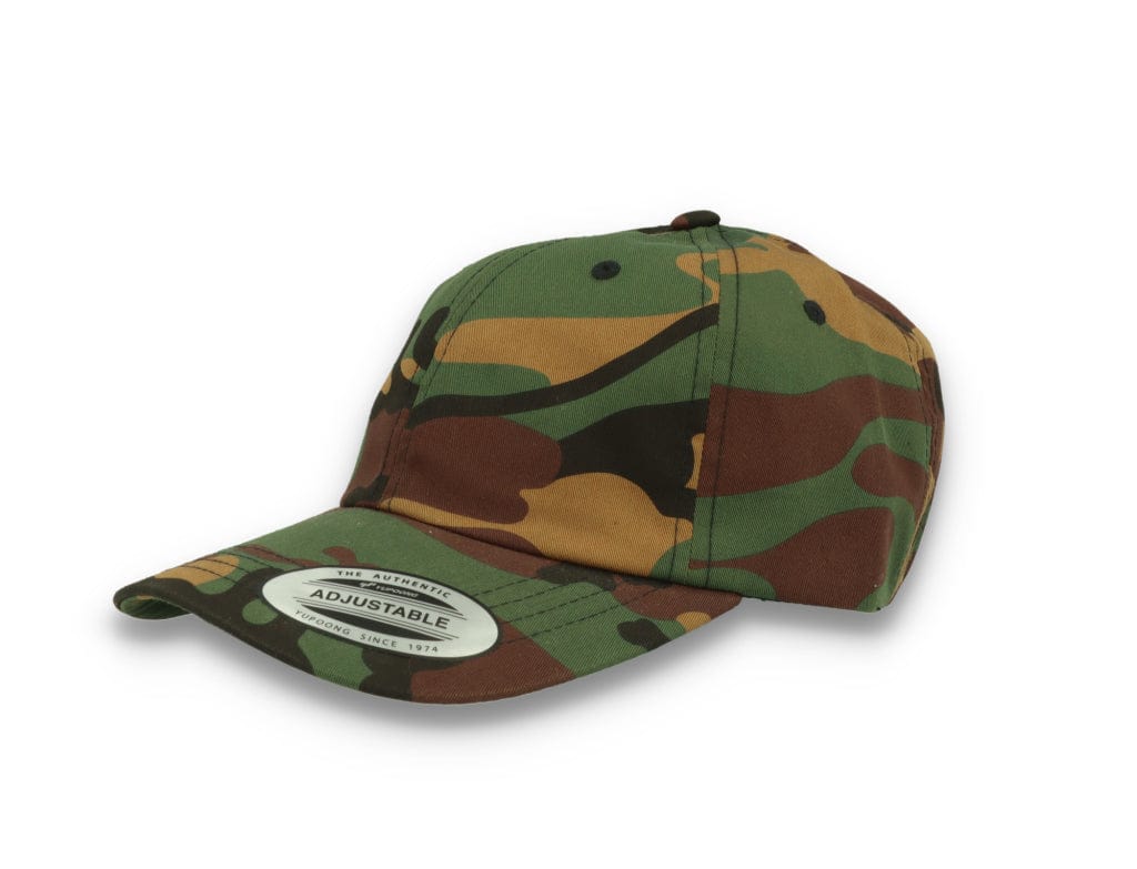 Low Profile Camo Cotton Cap 6245CM Woodland Camo - LOKK