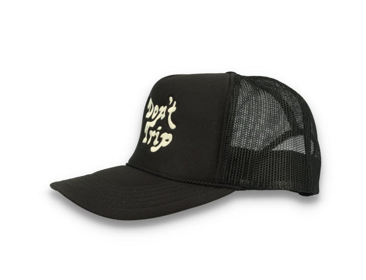 Trucker Cap Free & Easy Don't Trip Black/Black - LOKK