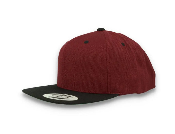 Yupoong Classic Snapback 6089MT Maroon/Black - LOKK
