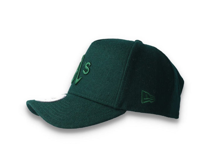9FORTY A-Frame Melton Wool Oakland Athletics Dark Green - LOKK