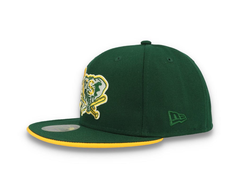 59FIFTY Team Colour Split Oakland Athletics Dark Green - LOKK
