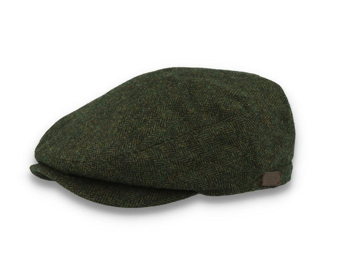 Barbour Barlow Flat Cap Grey Herringbone - LOKK