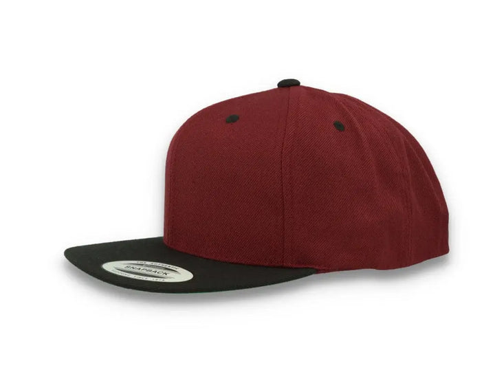 Yupoong Classic Snapback 6089MT Maroon/Black - LOKK