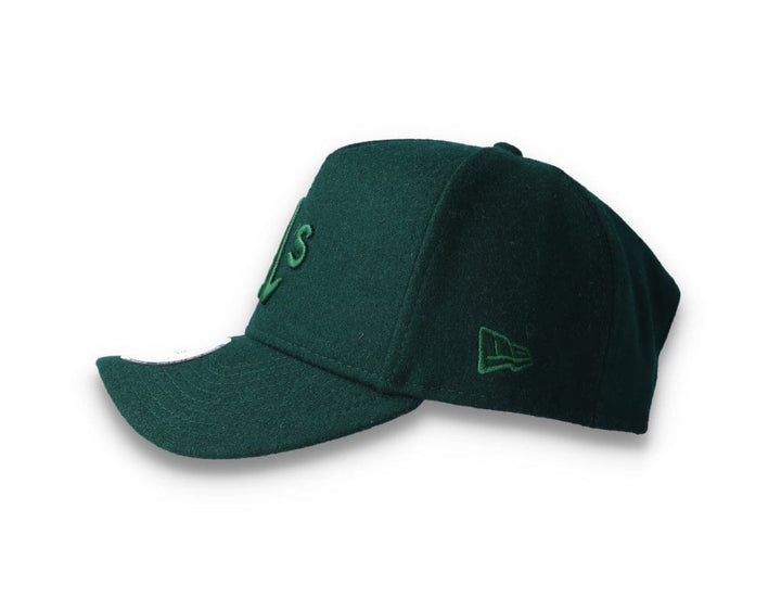 9FORTY A-Frame Melton Wool Oakland Athletics Dark Green - LOKK