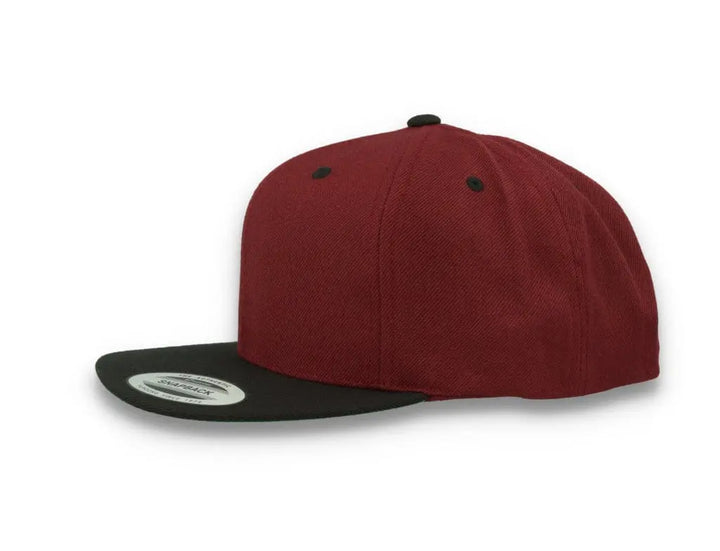 Yupoong Classic Snapback 6089MT Maroon/Black - LOKK