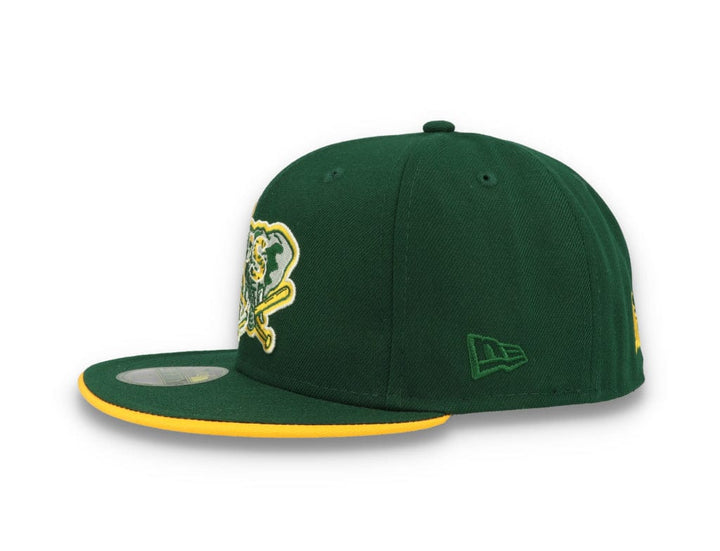 59FIFTY Team Colour Split Oakland Athletics Dark Green - LOKK