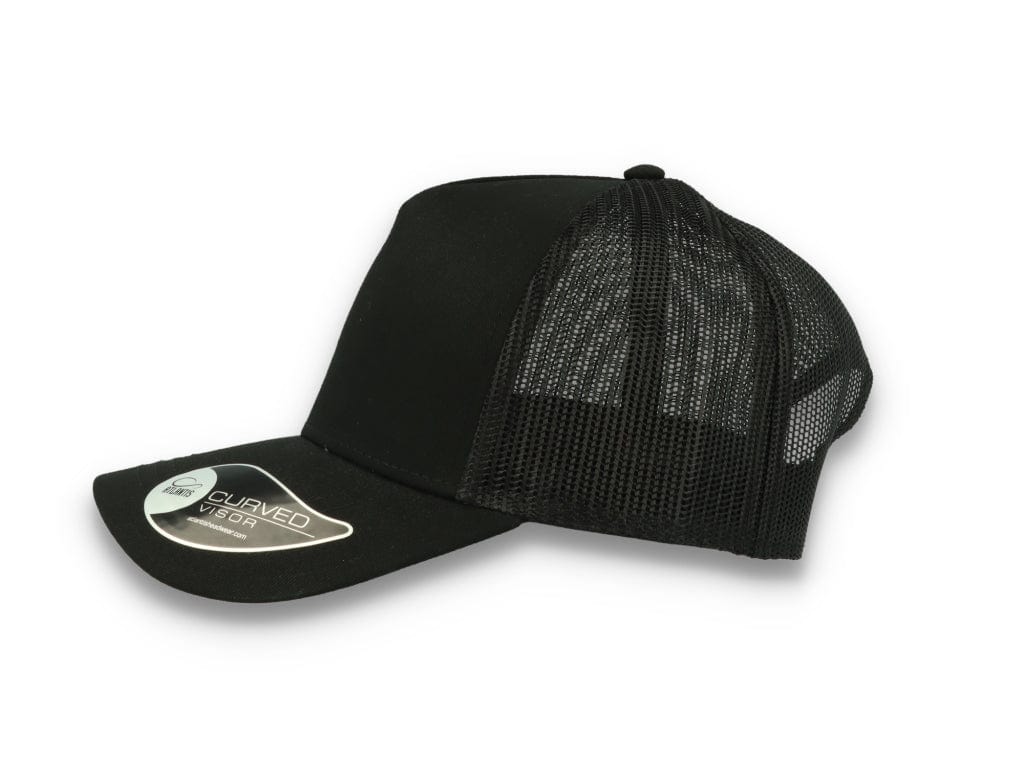 Trucker Cap Black/Black Atlantis Rapper Cotton - LOKK