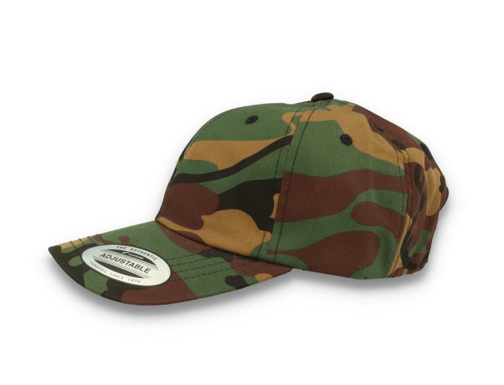 Low Profile Camo Cotton Cap 6245CM Woodland Camo - LOKK