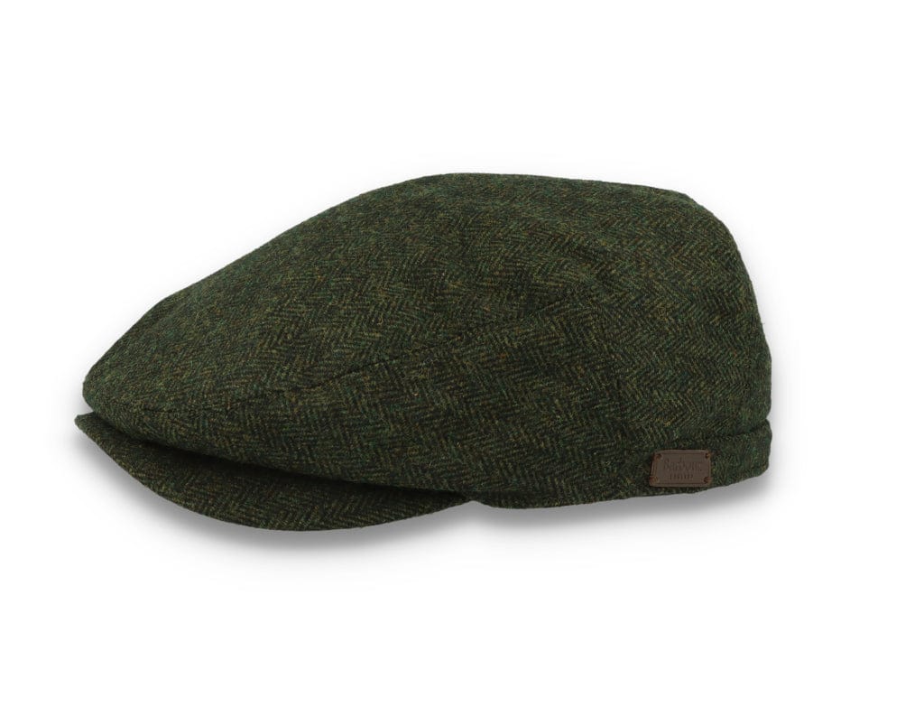 Barbour Barlow Flat Cap Grey Herringbone - LOKK