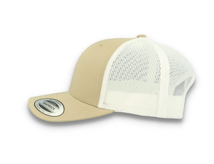 Flexfit 6606T Retro Trucker Khaki/White - LOKK