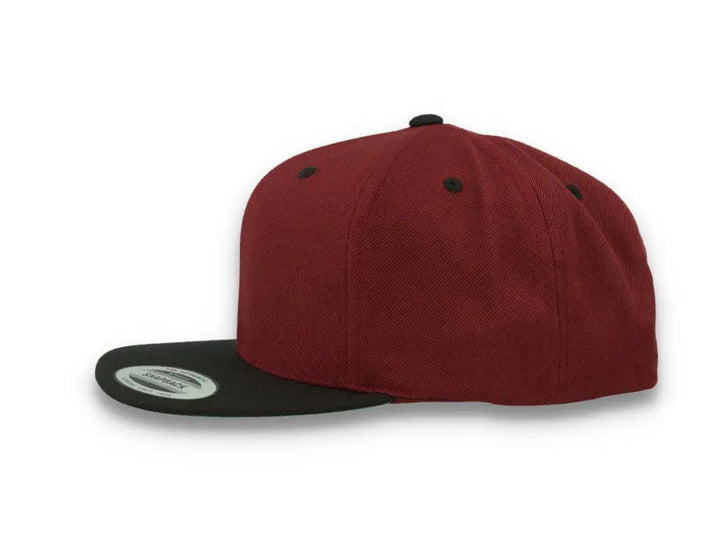 Yupoong Classic Snapback 6089MT Maroon/Black - LOKK