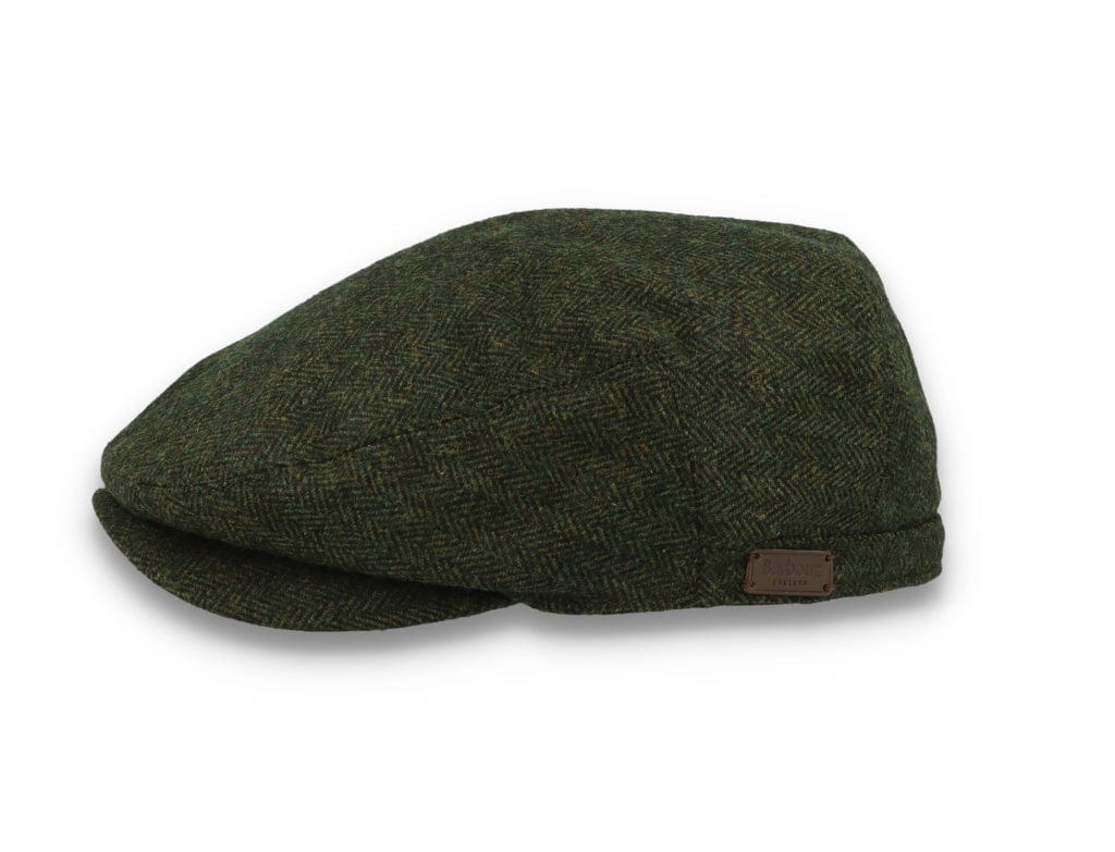 Barbour Barlow Flat Cap Grey Herringbone - LOKK