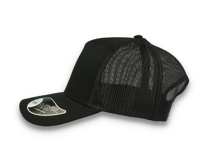 Trucker Cap Black/Black Atlantis Rapper Cotton - LOKK