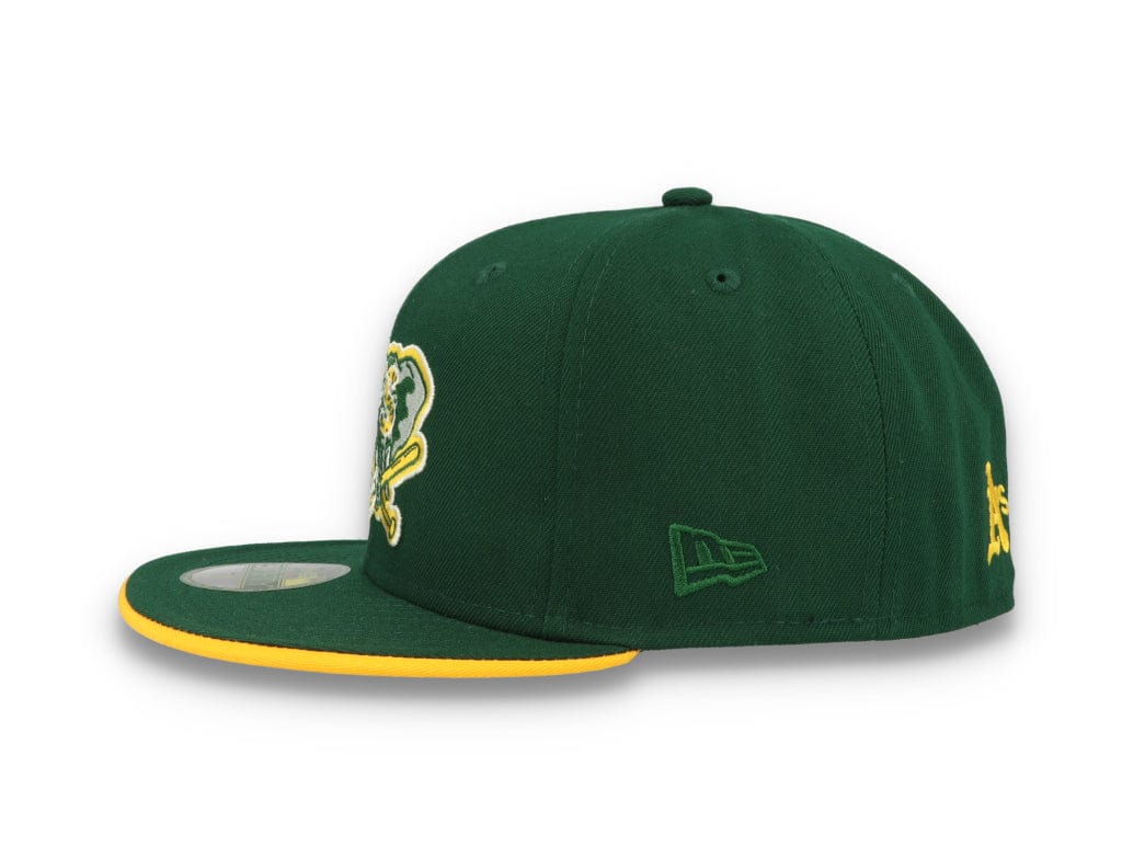 59FIFTY Team Colour Split Oakland Athletics Dark Green - LOKK