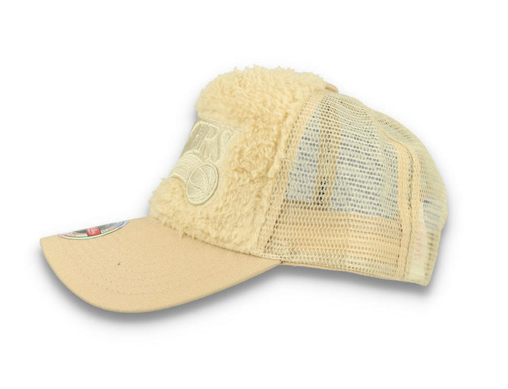 Trucker Cap NBA Sherpa Trucker Philadelphia 76ers Off White - LOKK