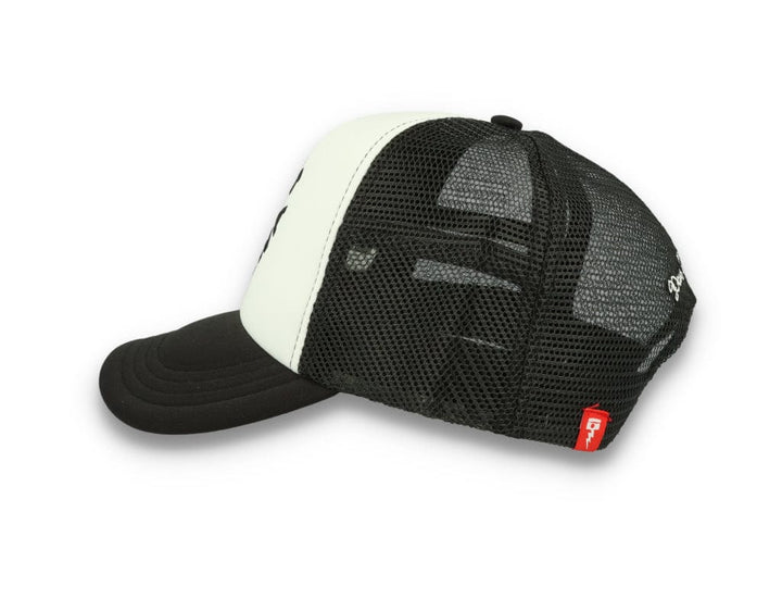 Trucker Cap Black Deus Circle Logo Black/White - LOKK