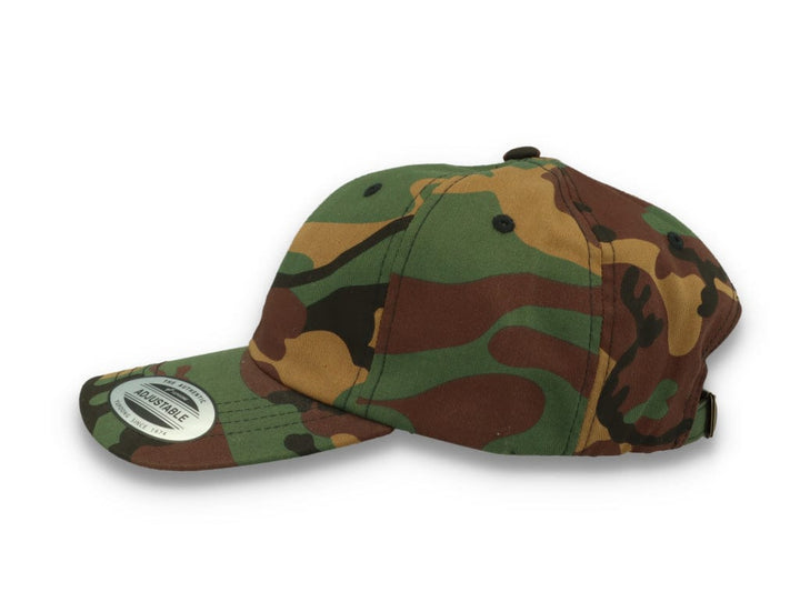 Low Profile Camo Cotton Cap 6245CM Woodland Camo - LOKK