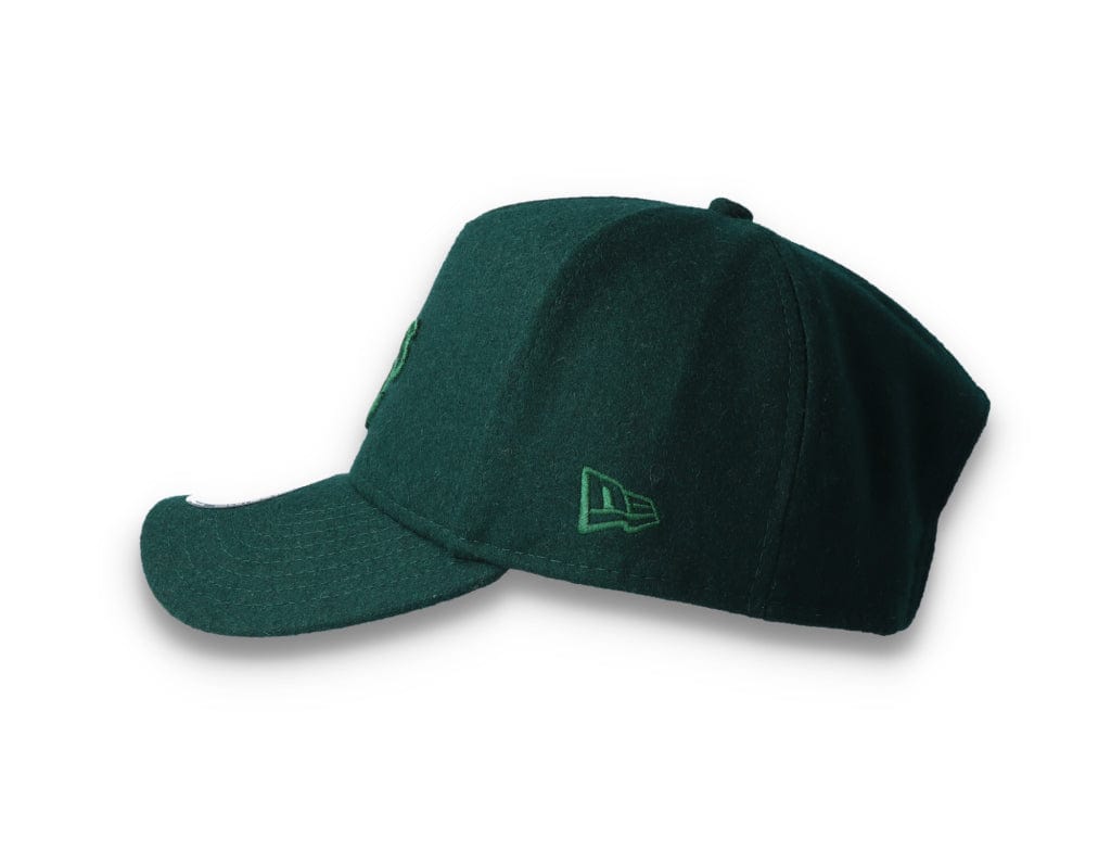 9FORTY A-Frame Melton Wool Oakland Athletics Dark Green - LOKK