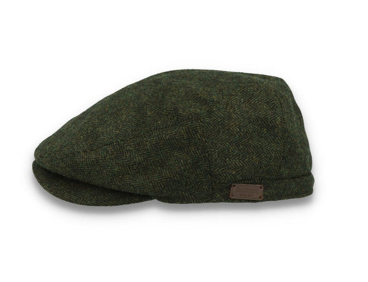 Barbour Barlow Flat Cap Grey Herringbone - LOKK
