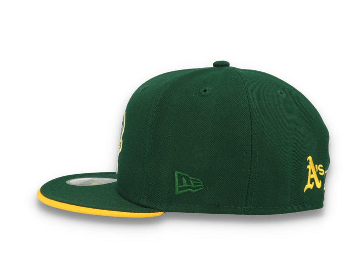 59FIFTY Team Colour Split Oakland Athletics Dark Green - LOKK