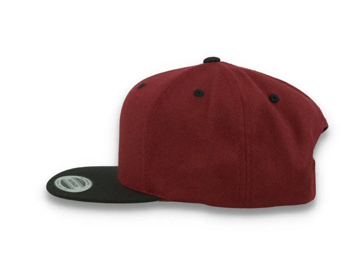 Yupoong Classic Snapback 6089MT Maroon/Black - LOKK