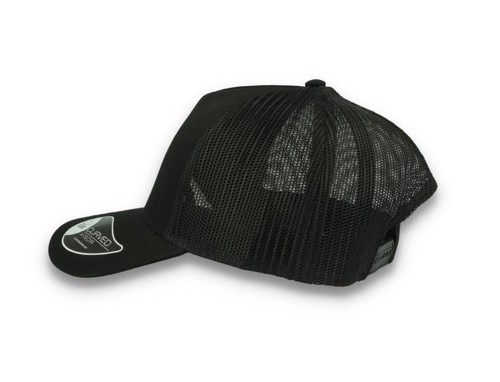 Trucker Cap Black/Black Atlantis Rapper Cotton - LOKK