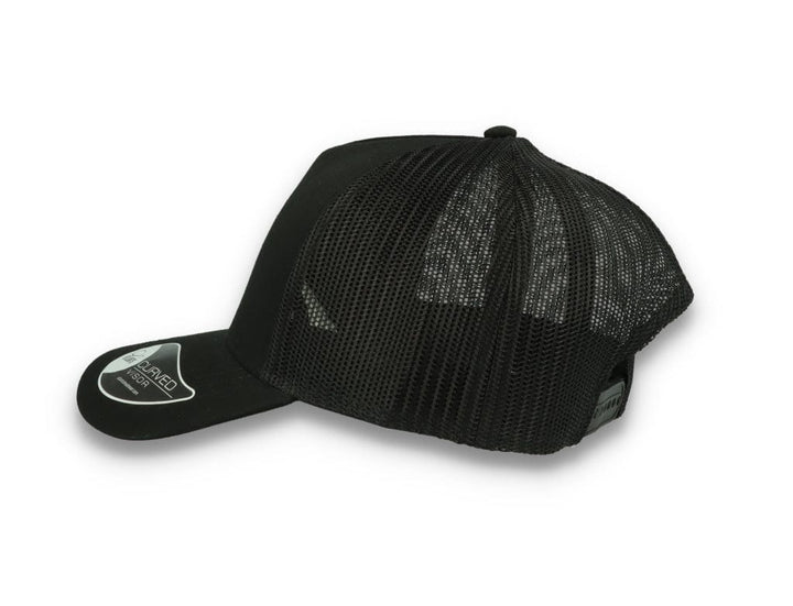 Trucker Cap Black/Black Atlantis Rapper Cotton - LOKK