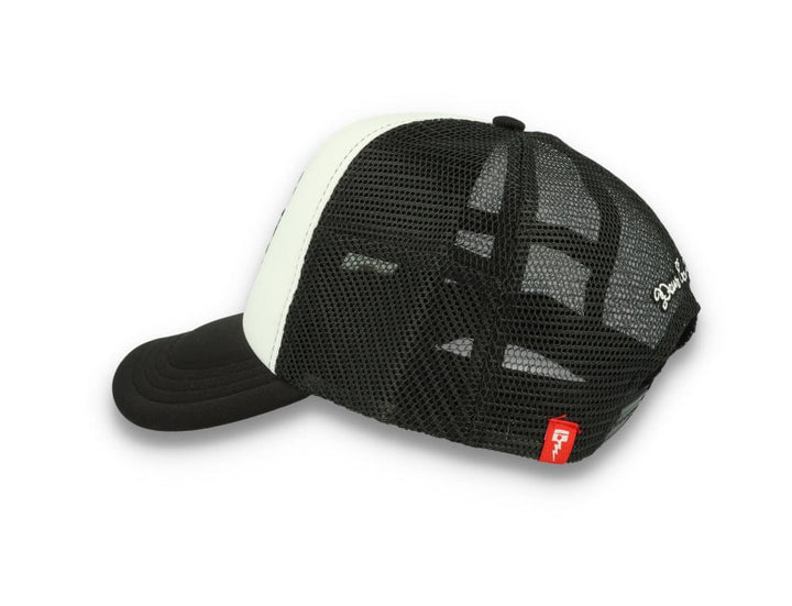 Trucker Cap Black Deus Circle Logo Black/White - LOKK