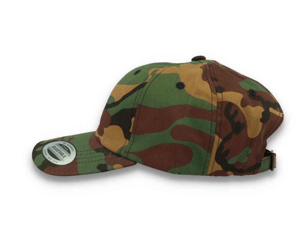 Low Profile Camo Cotton Cap 6245CM Woodland Camo - LOKK