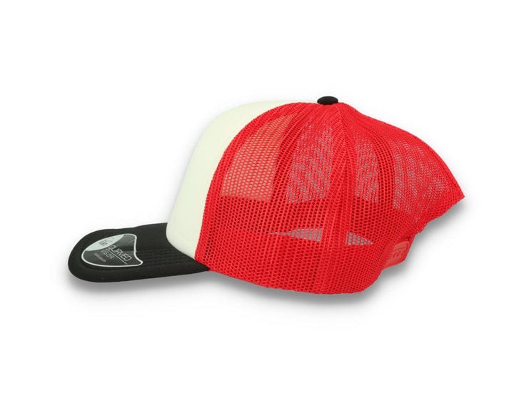 Trucker Cap White/Red/Black Atlantis Rapper Foam - LOKK