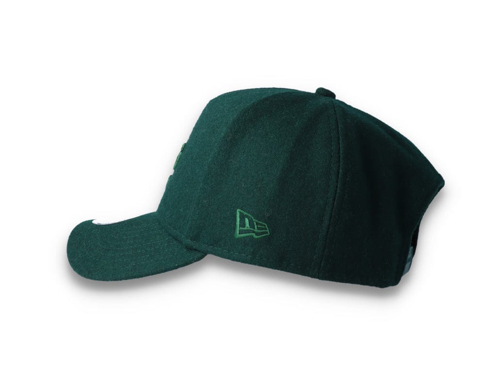 9FORTY A-Frame Melton Wool Oakland Athletics Dark Green - LOKK
