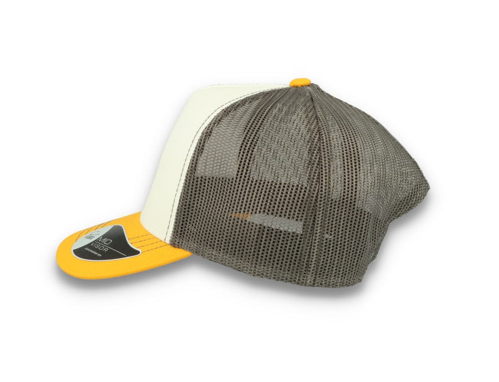 Trucker Cap White/Yellow/Dark Grey Atlantis Rapper Canvas - LOKK