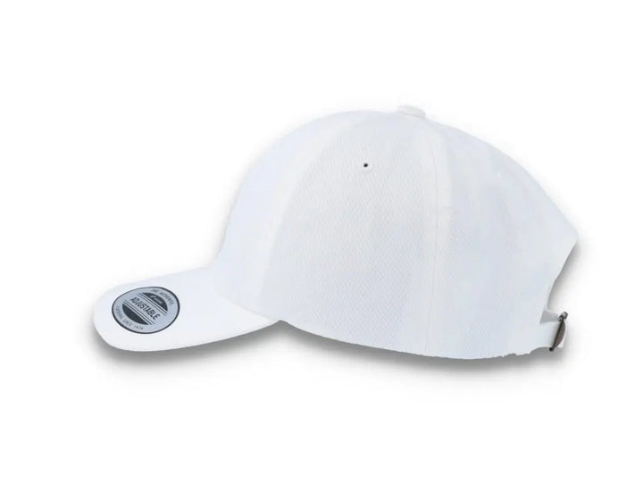 White Dad Cap Low Profile Cotton Twill - Yupoong 6245CM - LOKK