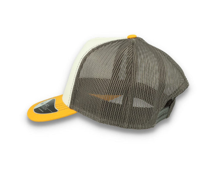 Trucker Cap White/Yellow/Dark Grey Atlantis Rapper Canvas - LOKK