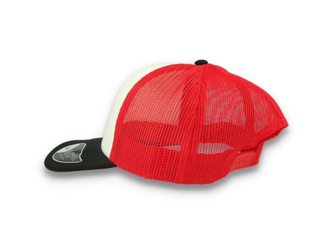 Trucker Cap White/Red/Black Atlantis Rapper Foam - LOKK