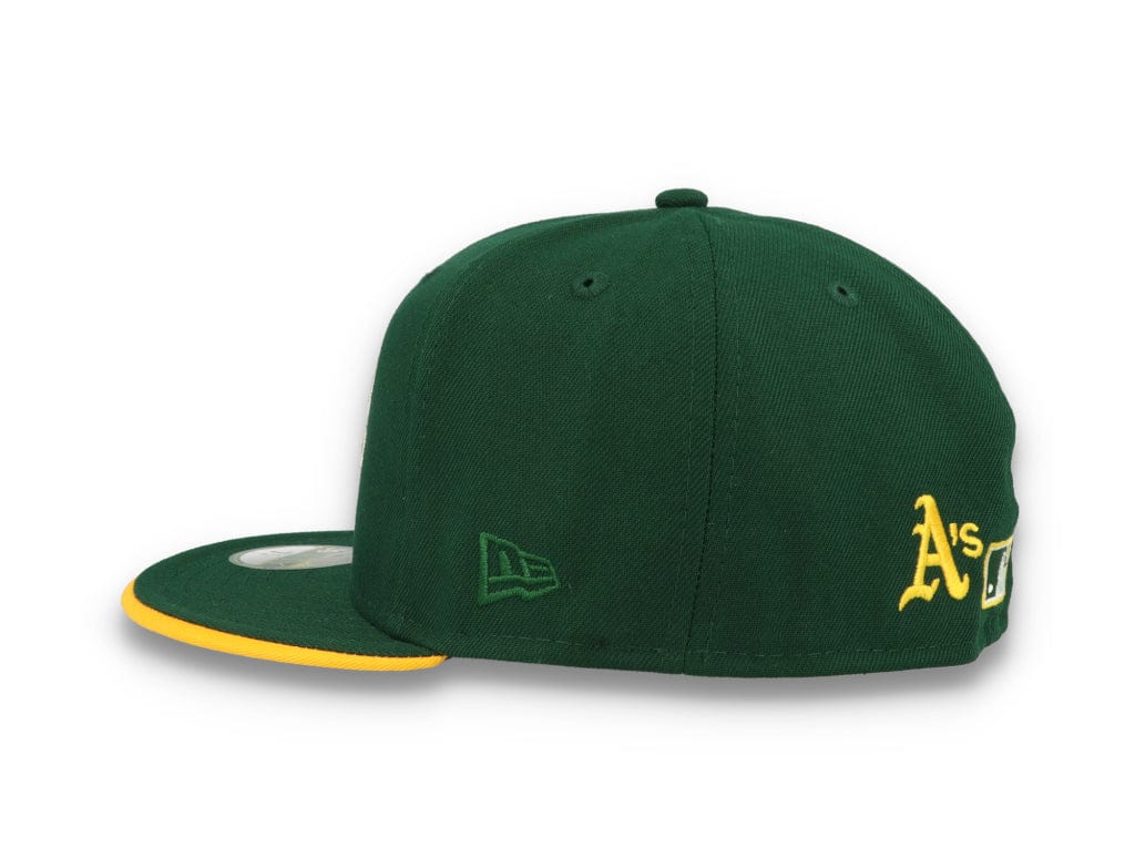 59FIFTY Team Colour Split Oakland Athletics Dark Green - LOKK