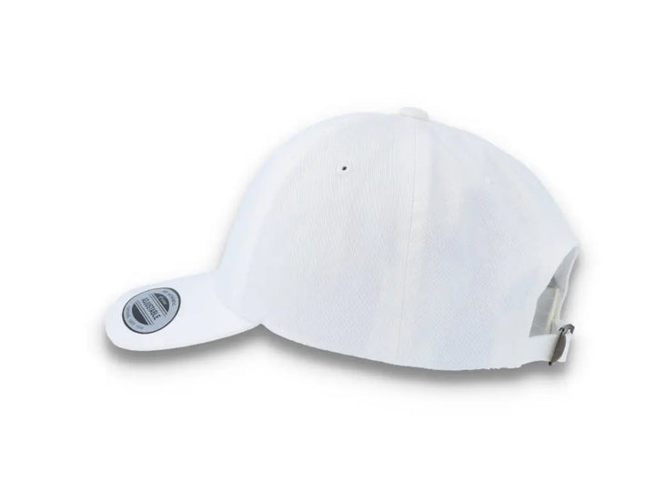 White Dad Cap Low Profile Cotton Twill - Yupoong 6245CM - LOKK