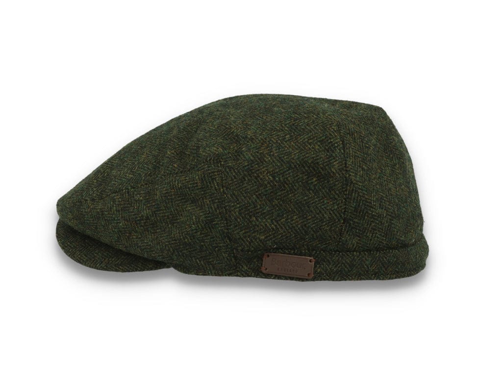 Barbour Barlow Flat Cap Grey Herringbone - LOKK