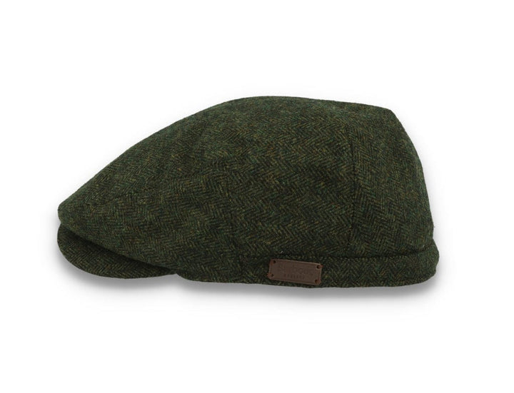 Barbour Barlow Flat Cap Grey Herringbone - LOKK