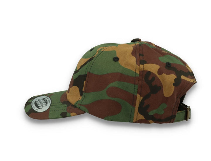 Low Profile Camo Cotton Cap 6245CM Woodland Camo - LOKK