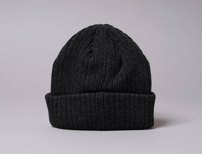 Beanie Fisherman Lue Atlantis Docker M655 Black Melange Atlantis Fisherman Beanie / Black / One Size